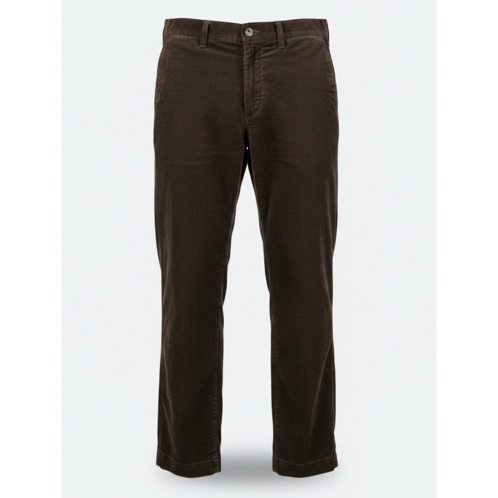 Polo Ralph Lauren Preston Pant Mens 33/32 Brown Corduroy Straight Leg Trousers